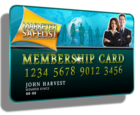 Marketer Safelist Membership Card